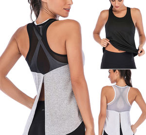 Women's New Fitness Breathable Gym Workout Tank Top <b>Sexy</b> Backless Sport <b>T</b>-<b>Shirt</b> Casual Style with Feather Decoration for Running - Product Image 3