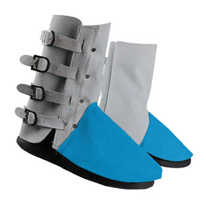 Protectores de Calzado de Soldadura de Cuero Vacuno Transpirable, Protección Industrial de Cuero para Calzado de Seguridad y Piel - Product Image 5