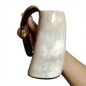 Vente en gros de gobelets Viking en corne naturelle, élégants, écologiques, lavables au lave-vaisselle, pour fêtes d'anniversaire américaines et les meilleurs moments de boisson - Product Image 6