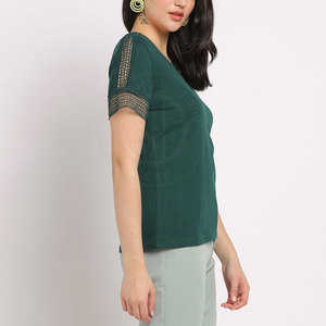 เสื้อยืดผู้หญิงผ้าฝ้ายทันสมัย เสื้อยืดผู้หญิงเนื้อนุ่ม สวมใส่สบาย แฟชั่นลำลอง เสื้อยืดผู้หญิงสไตล์แฟชั่น - Product Image 3