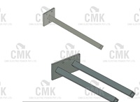 Support de câble de grue EOT robuste pour système de barres omnibus DSL, en fer galvanisé durable, couleur argent, fabrication industrielle en Inde