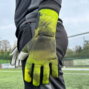 Guantes de Portero de Fútbol Profesionales de Alta Calidad, Cómodos, con Diseño de Logotipo Personalizado, Protección para los Dedos, de Látex - Product Image 4
