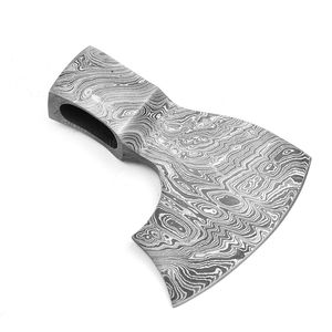 Cabeza de Hacha de Acero de Damasco Forjado Rústico, Herramienta Artesanal, Suministro de Herramientas - Product Image 2