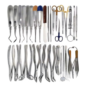 Ensemble d'instruments chirurgicaux de laminectomie en acier inoxydable réutilisable de haute qualité, 34 pièces, outils de chirurgie orthopédique vétérinaire, hôpital - Product Image 3