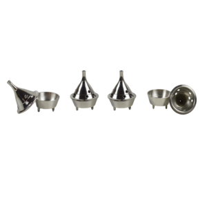 Quemador de Incienso Cónico Plateado de Lujo, Decoración para el Hogar con Acabado Plateado, Soporte para Incienso con Diseño para Fragancias - Product Image 5