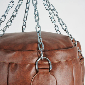 Sac de frappe en cuir multicolore de fabrication professionnelle pour la gym et le fitness, avec logo personnalisé, pour le kick-boxing. - Product Image 5