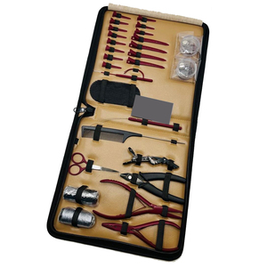 Kit de Herramientas Profesionales de Calidad para Extensiones de Cabello y Abalorios, Juego de Pinzas para Remover con Aguja y Gancho, Empaque en Estuche - Product Image 1