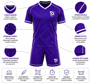 Uniforme de Fútbol Dumela International para Hombre, Jersey Deportivo de Verano, Manga Corta, Color Sólido, Secado Rápido, Transpirable, Cómodo, Poliéster - Product Image 6