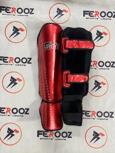 Protège-tibias Fairtex en cuir véritable noir – Équipement de protection professionnel pour l'entraînement et la gym – Protection des jambes de haute qualité - Product Image 3