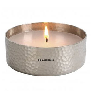 Handcrafted Unique Metal Round Shape Scented <b>Candles</b> Votive Holder <b>Set</b> Of 2 For Home Lighting Decoration - Product Image 4