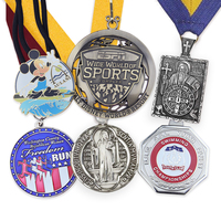 Prix d'usine personnalisé Médailles d'honneur 3D Rubans en tissu Médailles et trophées sportifs