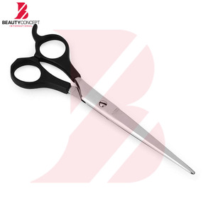 กรรไกรตัดผมมืออาชีพ ด้ามจับพลาสติกสีดำด้าน คุณภาพสูง ผลิตจากเหล็กกล้าไร้สนิม พร้อมที่พักนิ้ว - Product Image 5