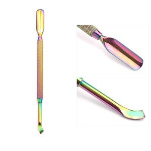 Empujador de Cutículas de Acero Inoxidable Reutilizable de Alto Rendimiento, Doble Uso, Cómodo y Duradero, para Manicuras Impecables - Product Image 3