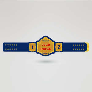 Custom <b>Wrestling</b> <b>Belt</b> Gold Frame Red Logo Design Metal Championship Title <b>Belt</b> Sport Equipment PP Material Traditional Leather - Product Image 2