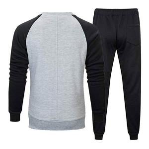 Conjunto de Sudadera Casual de Felpa 100% Algodón para Hombre, Talla Grande, Cuello Redondo, Chándal Deportivo, Estampado Personalizado, Chándal de Gimnasio - Product Image 6