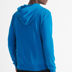 Sweat à capuche zippé élégant pour homme, coupe décontractée, en coton mélangé, avec capuche et poches, pour un usage quotidien et décontracté. - Product Image 2
