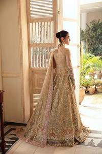 Vestido de Novia Pakistaní Premium, Color Verde Menta Pastel, Largo hasta el Suelo, Silueta Completa con Detalles Delicados - Product Image 5