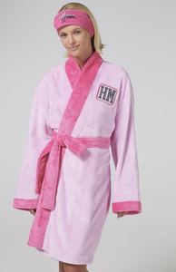 Albornoz de Felpa Coral Rosa Sólido 100% Poliéster, Cálido, Lujoso, Romántico, Suave, Transpirable y Sin Costuras para Mujer, Venta al Por Mayor - Product Image 6