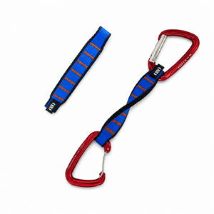 Sangle d'escalade HM en nylon de 16 cm pour chien, type os, à dégagement rapide, couleur personnalisable, design léger de 18 g, 2 boucles et logo tissé - Product Image 3