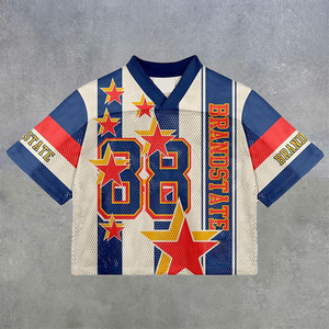 Camiseta Deportiva Retro de Malla para Hombre, Estilo Vintage, Personalizada, para Fútbol y Baloncesto, Marca Street Spark - Product Image 3
