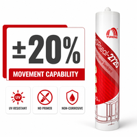 Scellant adhésif en silicone neutre pour usage en construction, exceptionnellement imperméable, résistant aux intempéries, anti-moisissure
