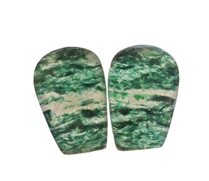 Par de gemas de Aventurina Natural, lote de gemas sueltas para pendientes - Product Image 1