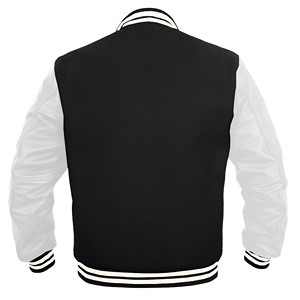 Chaqueta Varsity de Lana Personalizada OEM ODM para Hombre, Estilo Urbano de Invierno, Cuello Alto, Botones Frontales, Logotipo Frontal, Fabricante - Product Image 2