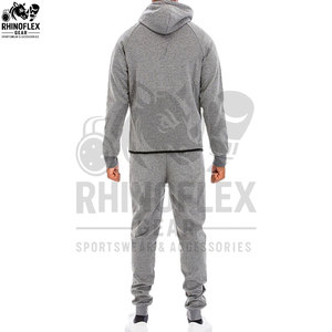 New Winter Eco-friendly Sportswear Gym Fitness Tech Fleece Training Two-piece Men's Tracksuit <b>Jogging</b> <b>Suit</b> - Product Image 3