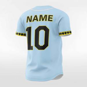 Camiseta de Béisbol Sublimada con Tela de Malla Transpirable, Uniforme de Equipo Personalizado con Botones Completos para Mayor Comodidad en el Campo - Product Image 4