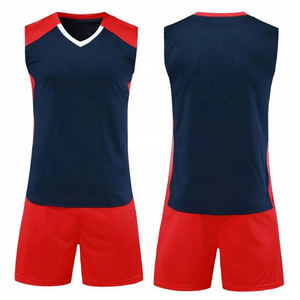 Uniforme de voleibol sublimado, transpirable, diseñado por el equipo OEM, 100% poliéster, disponible en diferentes tallas y colores. - Product Image 1
