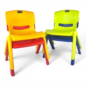 Children's Plastic <b>Chair</b> Easy <b>Stackable</b> Eco-Friendly 18" Height One-piece PP Seat Noise Reduction Modern Outdoor for Toddlers - Product Image 6