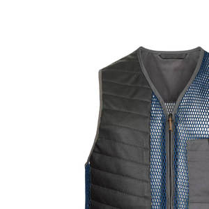 Gilet de chasse respirant pour homme, sans manches, couleur unie, multi-poches, vêtements d'extérieur en polyester, saison estivale - Product Image 6