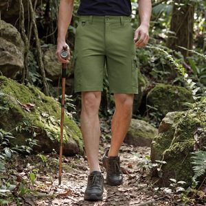 <b>Mens</b> Solid Front Logo Comfortable Summer Casual <b>Shorts</b> with Breathable <b>Lightweight</b> Knitted Design Elastic Waist Canvas Fabric - Product Image 4