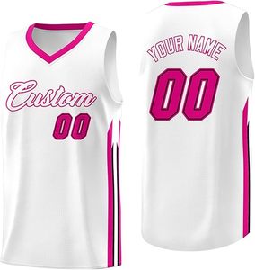 Maillot de basket-ball réversible unisexe personnalisé, maillot d'équipe de basket-ball, manches courtes, taille plus, imprimé, nouveau style, chemises d'entraînement - Product Image 2