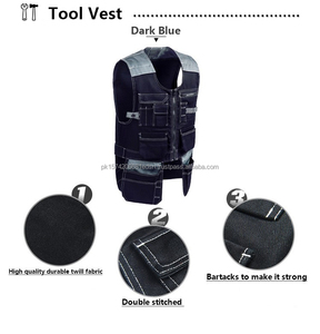 Người Đàn Ông Của Grey Làm Việc <span class=keywords><strong>Vest</strong></span> Không Thấm Nước <span class=keywords><strong>Polyester</strong></span> Cotton Nylon Tiện Ích Công Cụ <span class=keywords><strong>Vest</strong></span> Với Biểu Tượng Tùy Chỉnh <span class=keywords><strong>Vest</strong></span> Làm Việc Các Chuyên gia - Product Image 4