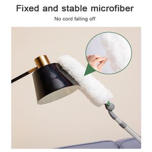 Plumero Blanco para el Hogar con Mango Largo y Barra Extensible Recolectora de Polvo, Fácil de Usar y Reutilizable - Product Image 6