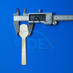 Phụ Kiện Nhà Bếp muỗng cà phê dĩa dao thép không gỉ dùng một lần thiết lập dao kéo bằng gỗ Đo muỗng nhỏ thìa gỗ - Product Image 5