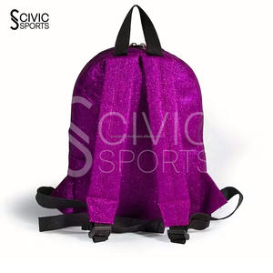 wholesale Manufacturer Custom Cute Shiny Bookbag Original Glitter <b>Backpacks</b> for Children - Product Image 3