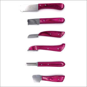 Nouvel Arrivage – Ensemble de Couteaux de Toilettage Haute Précision en Acier Inoxydable et Bois avec Garantie à Vie pour le Coiffage des Poils d'Animaux - Product Image 3