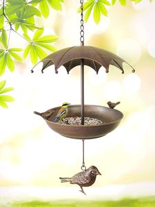 Metal Freestanding <b>Bird</b> Bath Combo <b>Bird</b> Feeder <b>Stand</b> for Outdoor Garden Yard Decorative Bowl with Decorative <b>Birds</b> Leaves - Product Image 6