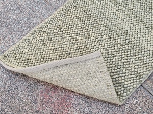 Nouveaux Tapis de Sol Tressés Faits Main en Laine Lavable Écologique, Style Kilim, Motif Boucle, Technique Jacquard, Design de Créateur - Product Image 2