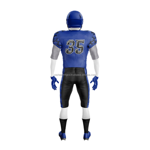 Uniforme personnalisé de football américain 2025 Ensemble de vêtements d'équipe par sublimation nouveau design Maillot en maille respirante et pantalon OEM ODM - Product Image 3