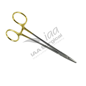 Alat Bedah Baja Tahan Karat Penjepit Jarum Manual Gunting Penjepit Hemostatik Lurus Melengkung Jarum Pancing Hewan Peliharaan - Product Image 4