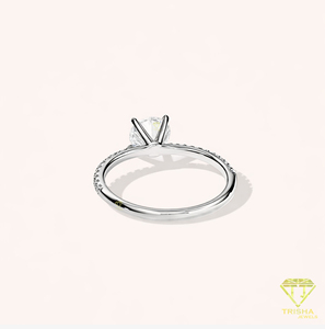 Most Selling Moissanite Engagement Ring <b>for</b> Classic Bridal Fashion Engagement and Wedding Ceremony Available At Best Price - Product Image 2
