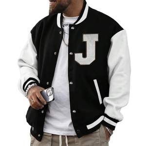 Chaqueta Bomber Varsity Extra Grande con Parche Personalizado, Chaqueta Varsity Casual para Hombre, Chaqueta Letterman con Bordado Personalizado de Fábrica al por Mayor - Product Image 6