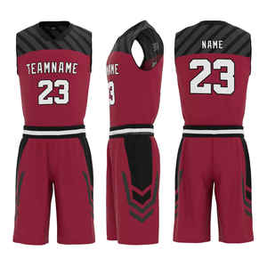 Uniformes de Baloncesto Sublimados Personalizados de Alta Calidad para Hombres/Adultos, Tela 100% Poliéster, Transpirable, que Absorbe la Humedad, Tallas Grandes - Product Image 2