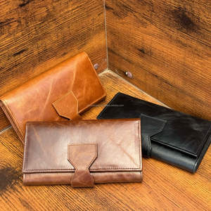 Portefeuille personnalisable en cuir véritable pleine fleur pour femme avec fente pour carte Sim porte-carte RFID porte-passeport de voyage - Product Image 4