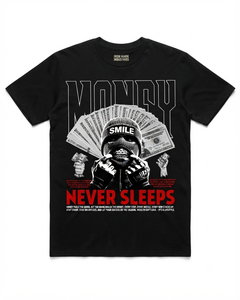 Camiseta de Alta Calidad para Hombre, Talla Grande, 100% Algodón Jersey, Corte Holgado Informal, con Estampado de Letras, 300g, Transpirable, Manga Corta - Product Image 1