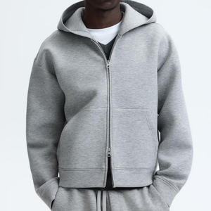 Nouveaux styles 2026 – Sweat à capuche zippé personnalisé, streetwear, vente en gros directe usine, fournisseur en gros, mélange de coton premium - Product Image 1