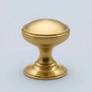 Bouton de meuble rond design, style décoratif, nickel poli, design moderne, pour la maison, le bureau, le salon, les commodes et les portes de placards - Product Image 2